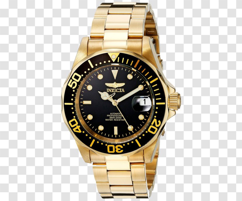 Invicta Pro Diver 8926 / 8927 8928 8929 ILE8926 ILE8928 Men's Watch Group Automatic - Water Resistant Mark Transparent PNG