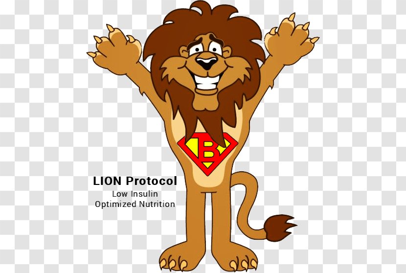Cartoon School Kids - Winged Lion - Pleased Transparent PNG