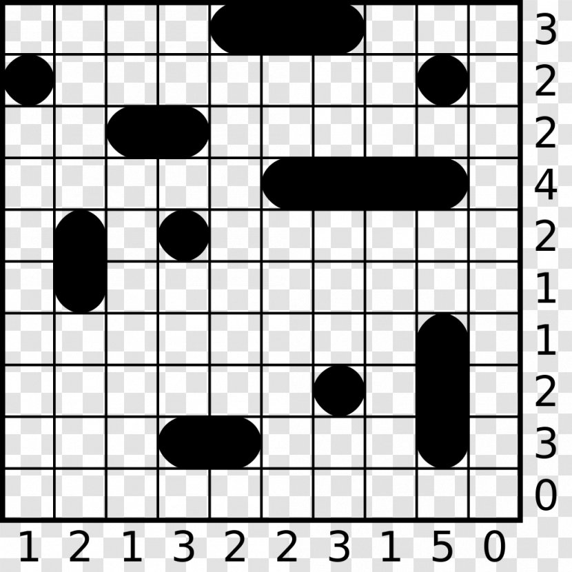 Battleship Logic Puzzle World Championship Game - Silhouette - Solved Transparent PNG