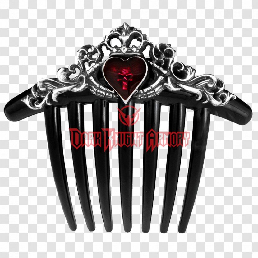 Comb Claddagh Ring Gothic Fashion Hair Barrette - Accessory Transparent PNG