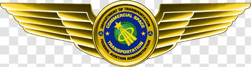 Astronaut Badge Federal Aviation Administration Commercial - Emblem - Pilot Transparent PNG