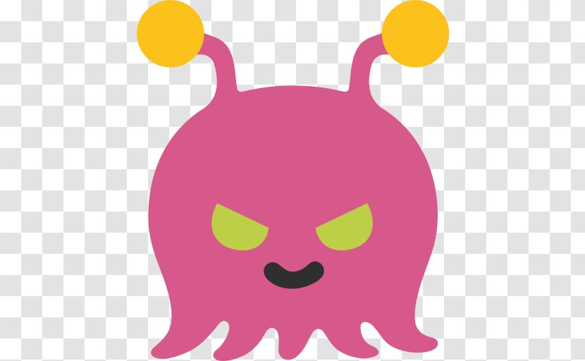 Emojipedia Android IPhone Noto Fonts - Nose - Alien Monster Transparent PNG