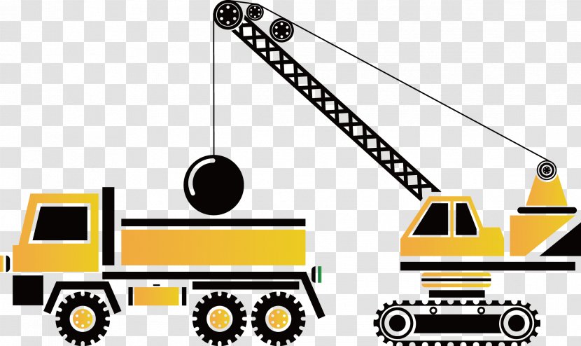 Architectural Engineering Heavy Equipment Crane Excavator - Area Transparent PNG