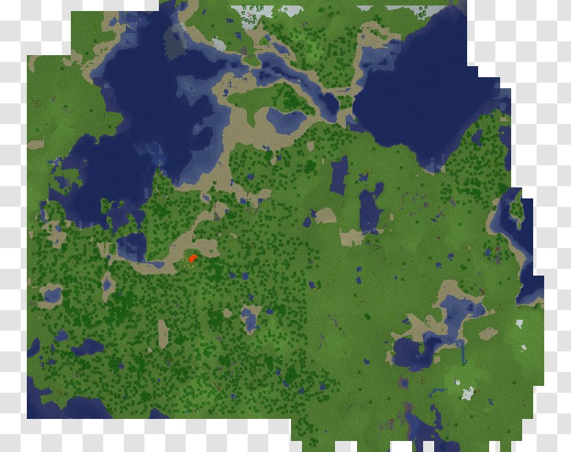 Minecraft Crater Lake Map Shore - Area - The End Transparent PNG