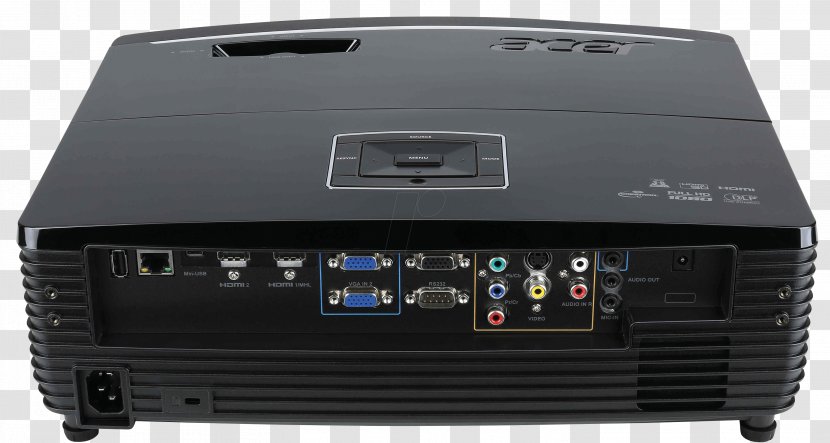 Digital Light Processing Multimedia Projectors 1080p Display Resolution - Acer - Projector Transparent PNG