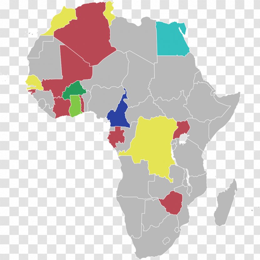 Scramble For Africa Map Clip Art - Cartoon Transparent PNG