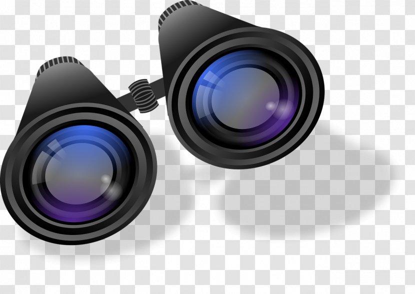 Binoculars Clip Art - Camera Lens Transparent PNG