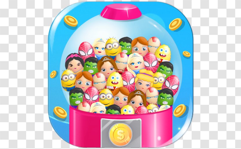 Kinder Surprise Eggs GumBall Machine Game For Kids Android Chocolate Transparent PNG