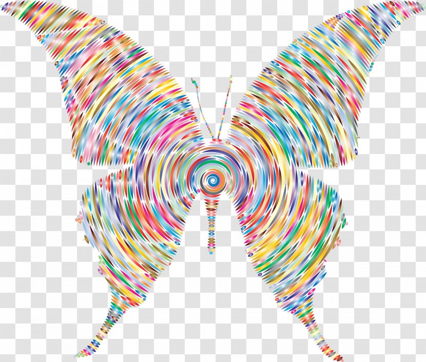Butterfly Insect Clip Art - Pollinator - Line Transparent PNG