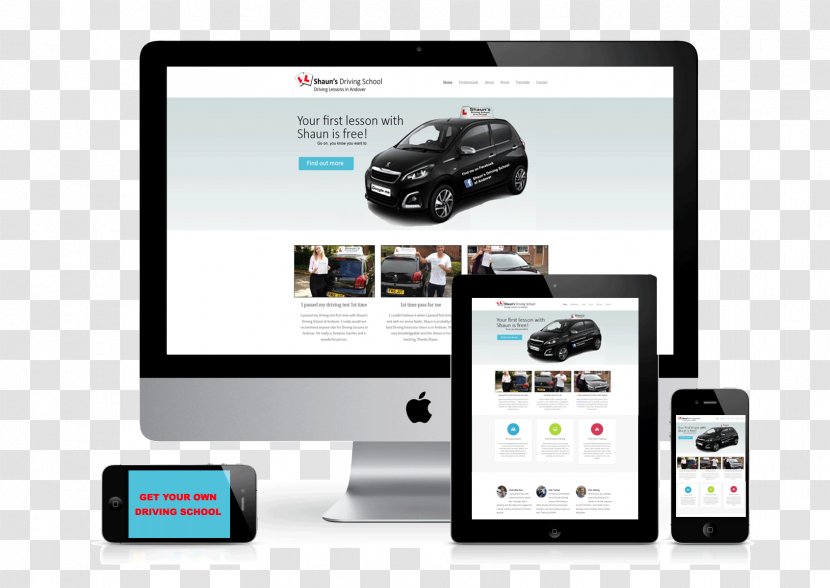 Business Nottingham Marketing Web Development - Output Device - Driving School Transparent PNG