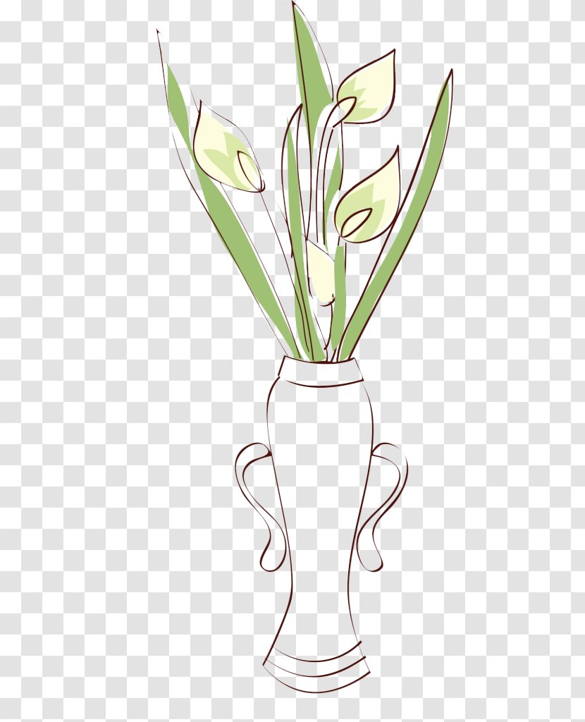 Floral Design Vase Flower Arum-lily - Bouquet Transparent PNG