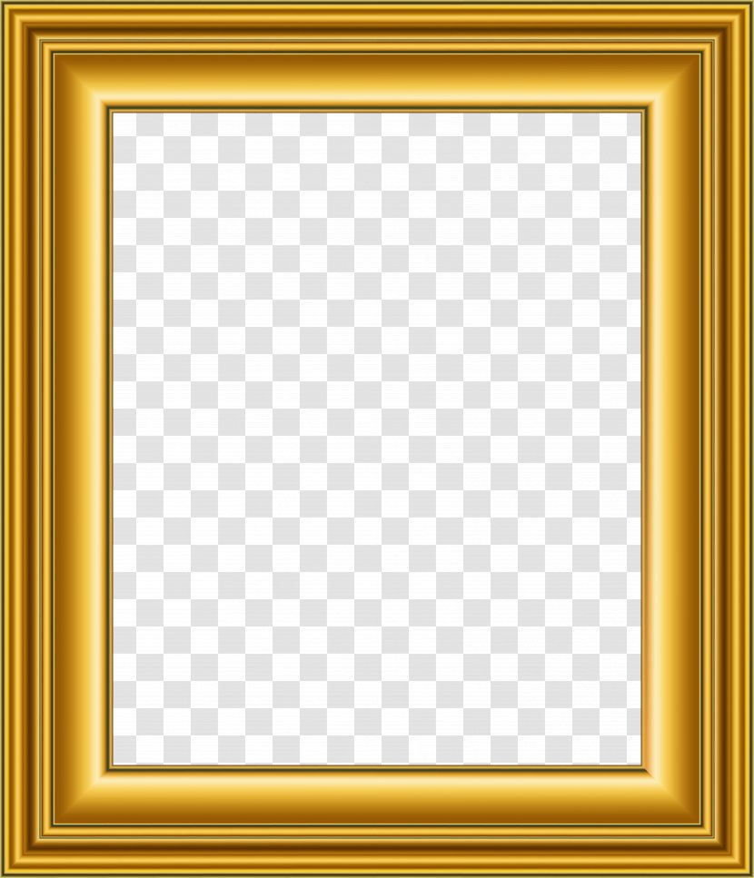 Picture Frames Gold - Square Transparent PNG