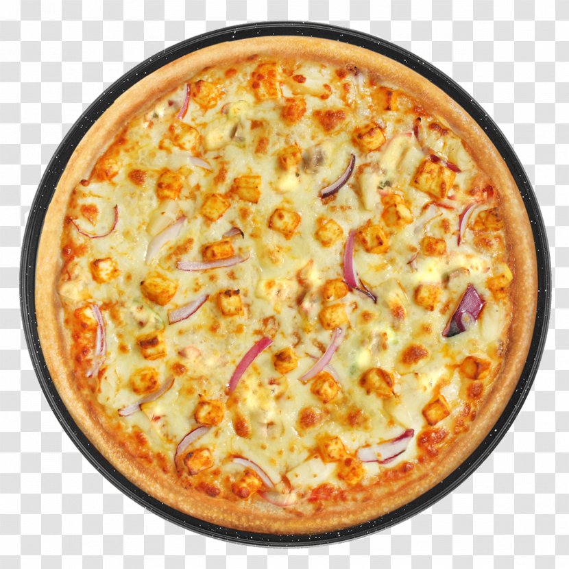 Pizza Vegetarian Cuisine Paneer Tikka Tandoori Chicken Korma - Chicagostyle Transparent PNG