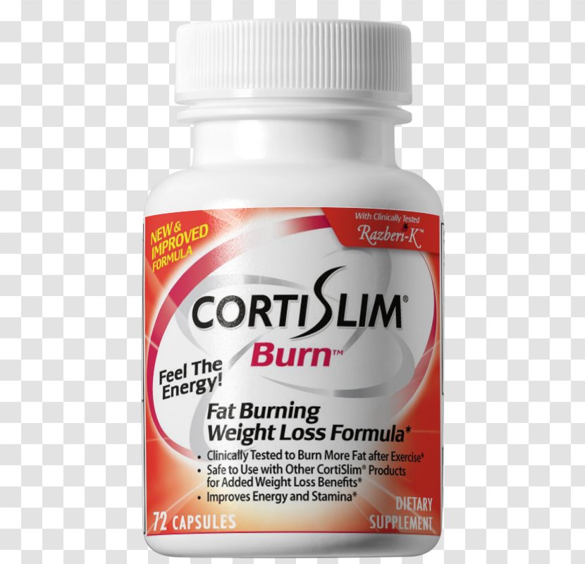 Dietary Supplement CortiSlim Cortisol Raspberry Ketone Weight Loss - Abdominal Obesity - Fat Reduction Exercise Transparent PNG