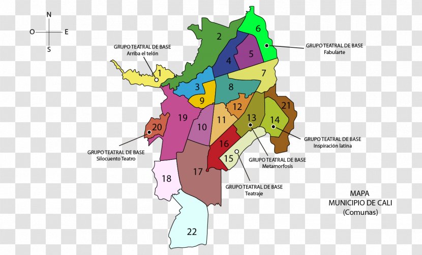 Comuna 13 Geography Map Cauca River Department - Diagram Transparent PNG