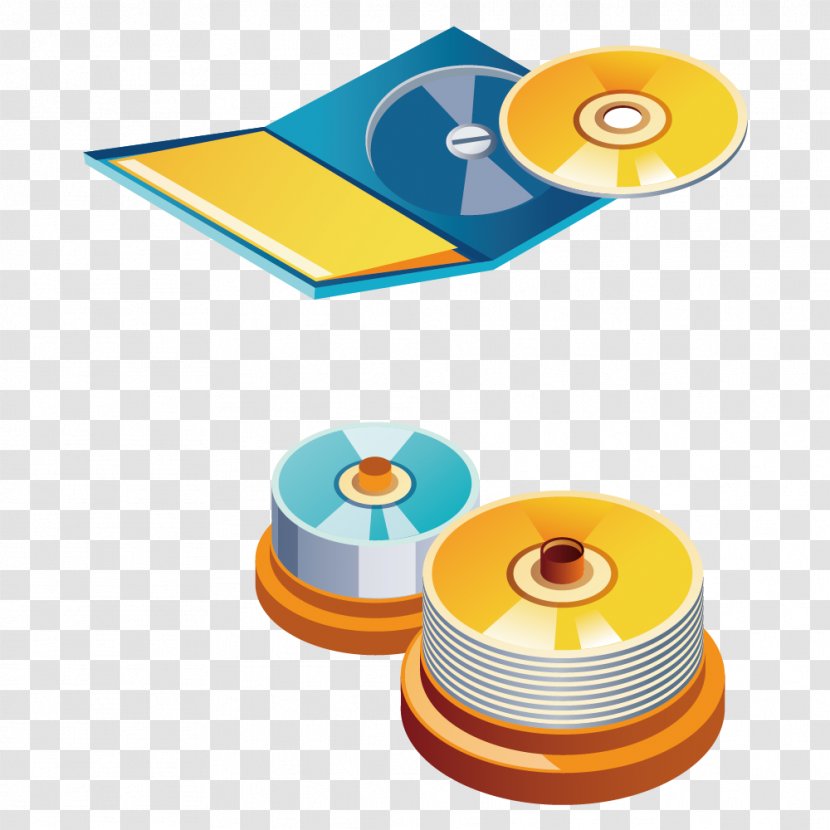Compact Disc Optical DVD Icon - Keep Case - Color CD Vector Material Transparent PNG