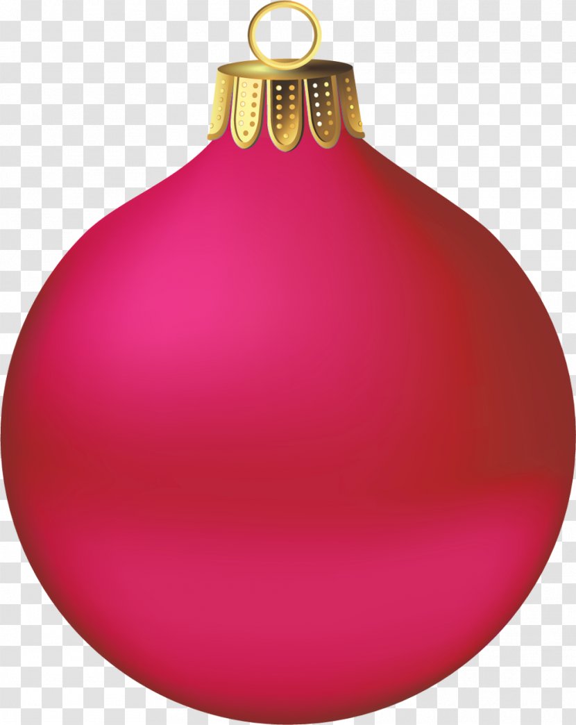 Christmas Ornament - Magenta - Burrito Transparent PNG
