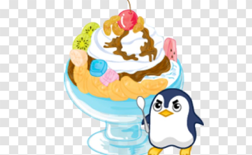 Sundae Penguin Ice Cream Clip Art Mitsui Cuisine M - Dairy Product Transparent PNG