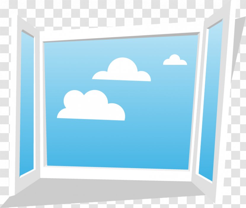 Blue Turquoise Cloud Azure Sky - Heart Room Transparent PNG