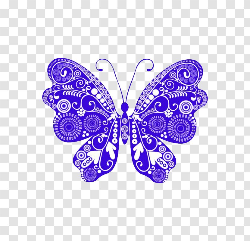 Butterfly Clip Art - Pollinator - Purple Transparent PNG