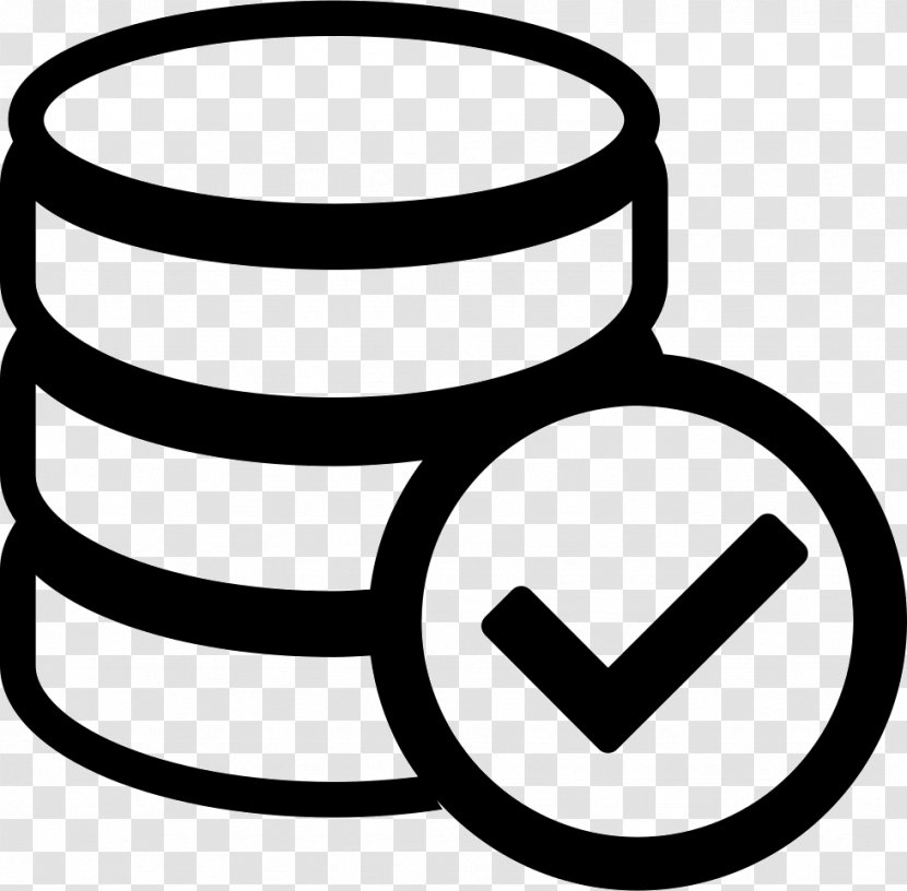 Database - Black And White - Investment Icon Transparent PNG