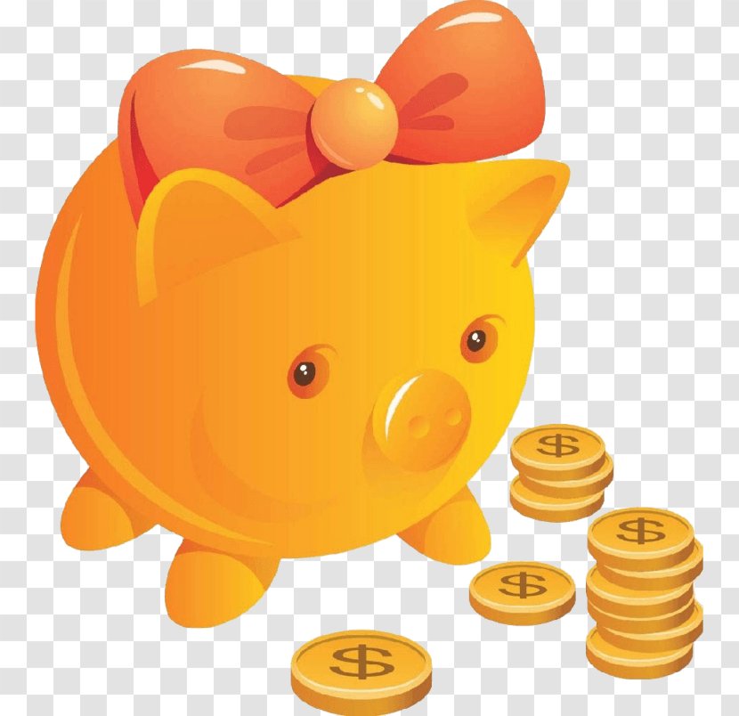 Vector Graphics Piggy Bank Image Illustration - Yellow - Cerdito Ornament Transparent PNG