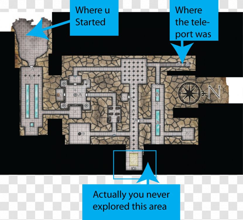 Portal Tabletop Role-playing Game Adventure Campaign - Floor Plan Transparent PNG