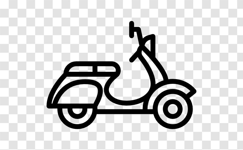Scooter Car Vespa Motorcycle Vehicle - Icon Transparent PNG