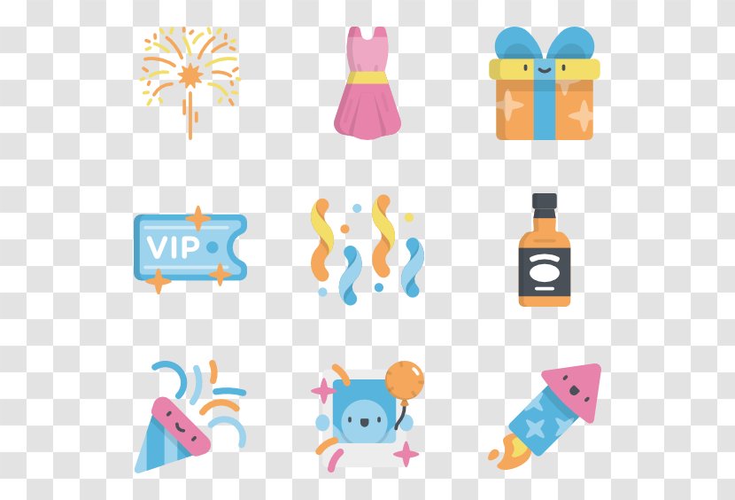 Clip Art - Apartment - Free New Year Party Buckle Material Transparent PNG