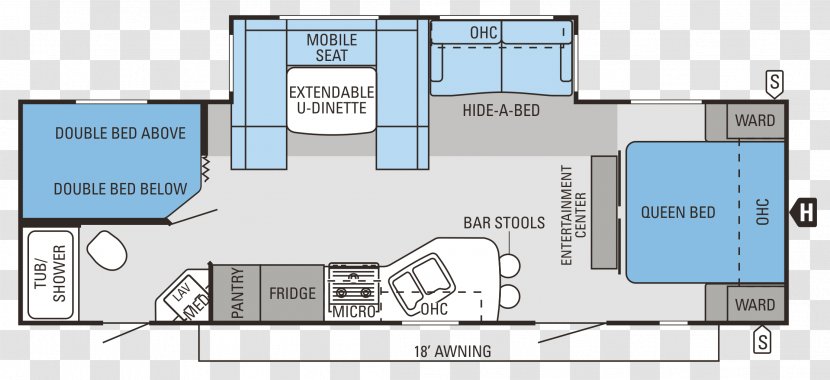 Caravan Jayco, Inc. Campervans Teardrop Trailer Floor Plan - House Transparent PNG