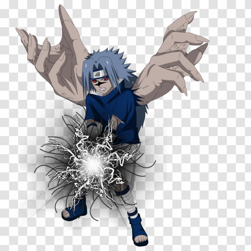 Sasuke Uchiha Sakura Haruno Deidara Chidori Clan - Watercolor - Naruto Transparent PNG