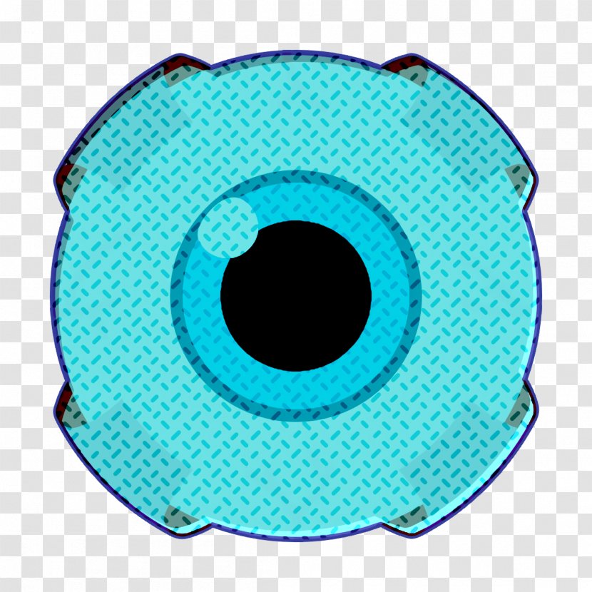 Anatomy Icon Eye Halloween - Holidays - Aqua Turquoise Transparent PNG