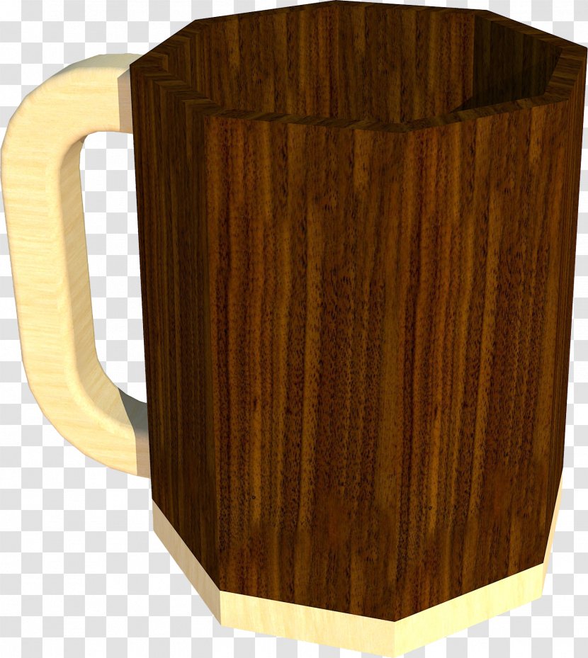 Mug Tea Wood Tankard Drink - Handle Transparent PNG
