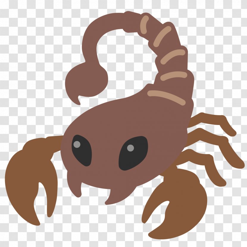 Scorpion Emojipedia Android Nougat Marshmallow - Head Transparent PNG