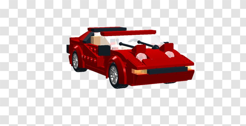 Model Car Motor Vehicle Automotive Design Product - Lego Group - Ferrari 308 Transparent PNG