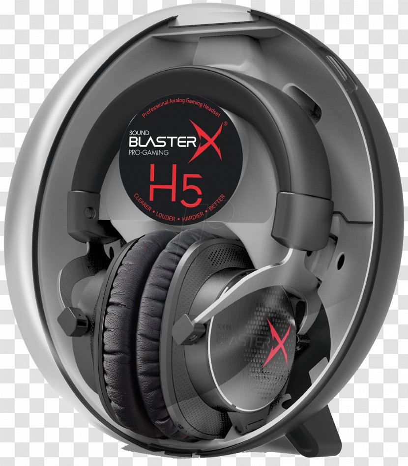 Microphone Creative Sound BlasterX H5 Headphones Technology H7 Gaming Headset 3.5 Mm Jack Corded - 35 Transparent PNG