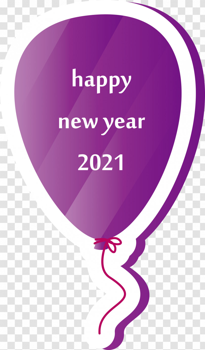 Balloon 2021 Happy New Year Transparent PNG