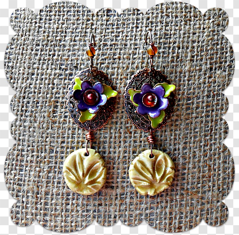 Earring - Layered Flower Transparent PNG