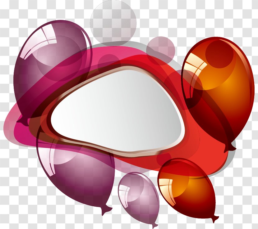 Dialog Box Clip Art - Eyewear - Creative Colorful Bubbles Border Transparent PNG