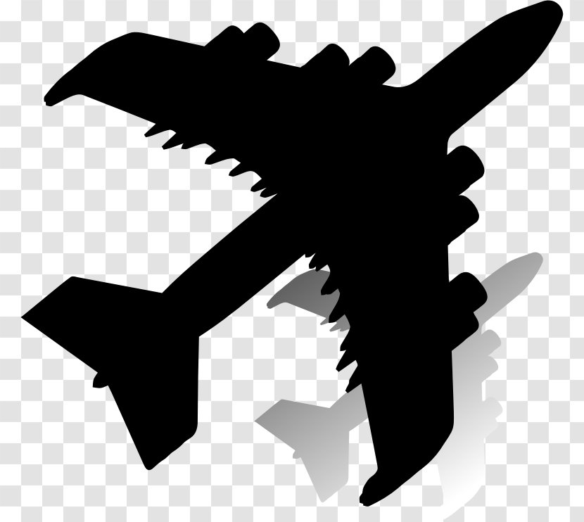 Airplane Silhouette Clip Art - Drawing Transparent PNG