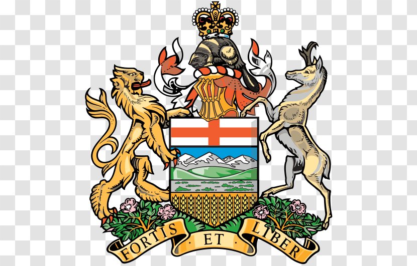 Coat Of Arms Alberta Crest Flag - Elizabeth Ii Transparent PNG