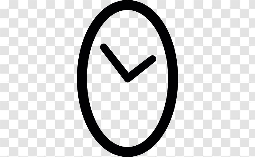 Clock - Button - Oval Shape Transparent PNG