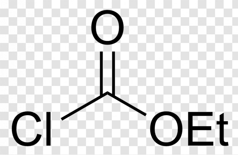 Chloroformic Acid Ethyl Chloroformate Acetic - Black And White Transparent PNG