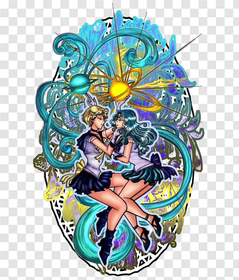 Sailor Neptune Uranus Clip Art - Flower - Animated Ocean Pictures Transparent PNG