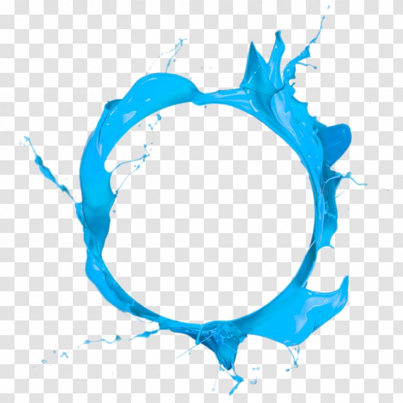 Circle Paint Blue Clip Art - Color Transparent PNG