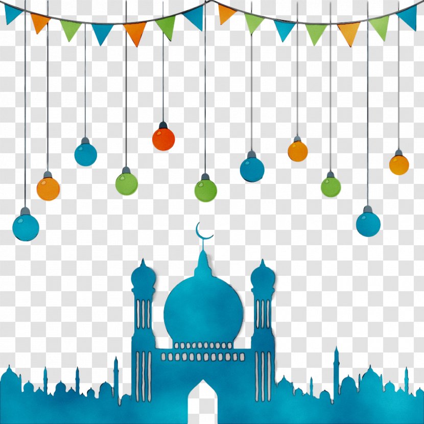 Art Illustration Design Ramadan Mosque - Watercolor Painting Transparent PNG