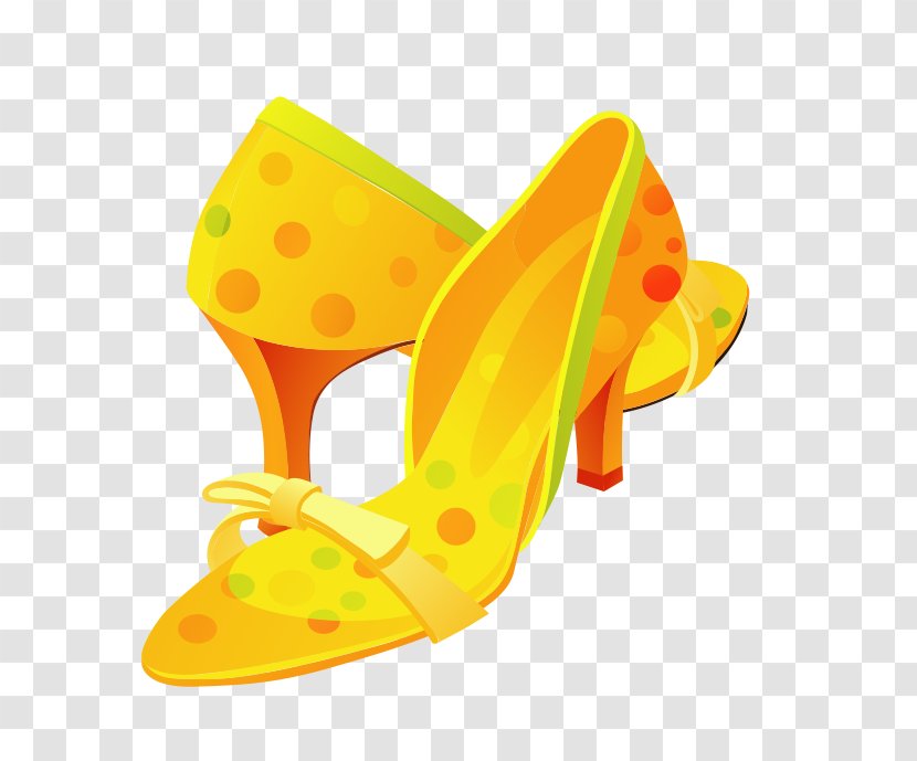 Shoe Household Goods High-heeled Footwear - Highheeled - Banana Yellow High Heels Transparent PNG