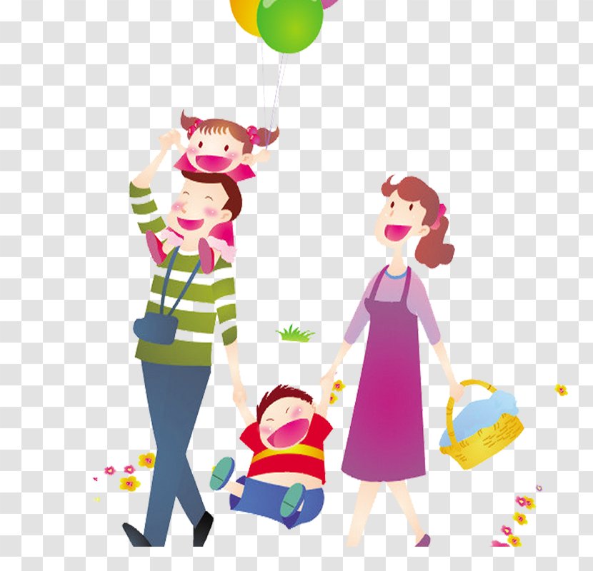 Cartoon Architecture - Play - Family Transparent PNG