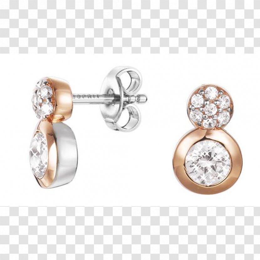 Earring Esprit Holdings Cubic Zirconia Silver Jewellery Transparent PNG
