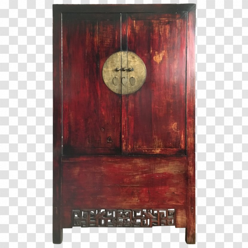 Clock Wood Stain Antique Rectangle - Chinese Wedding Transparent PNG